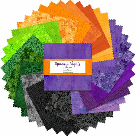 5in Squares, Karat Gems Spooky Nights, 42pcs