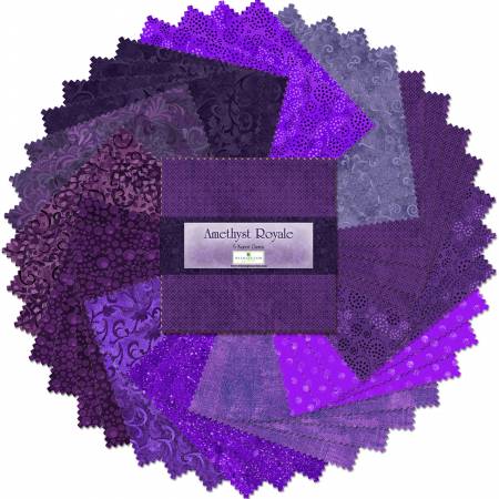 5in Squares Amethyst Royale 42pcs/bundle