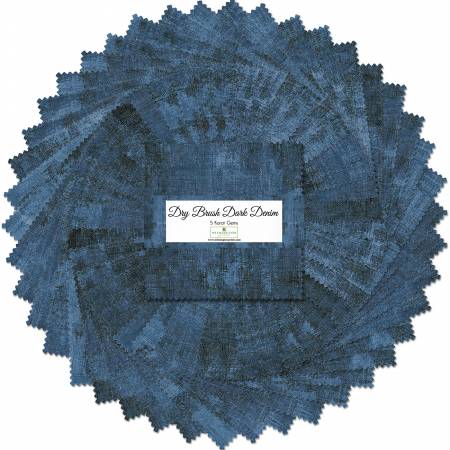 5in Squares, Dry Brush Dark Denim, 42pcs