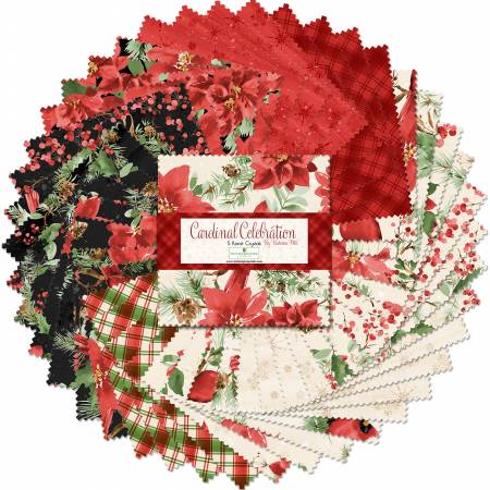 5in Squares Cardinal Celebration, 42pcs