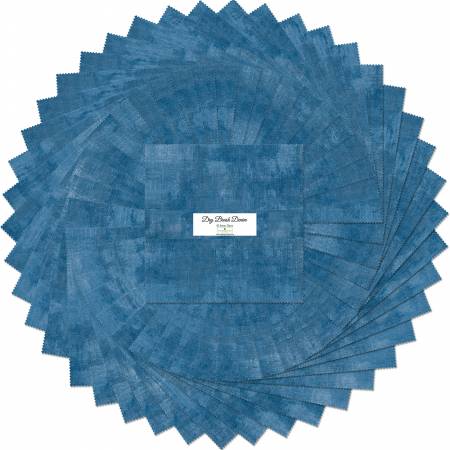 10in Squares, Dry Brush Denim 42 pcs