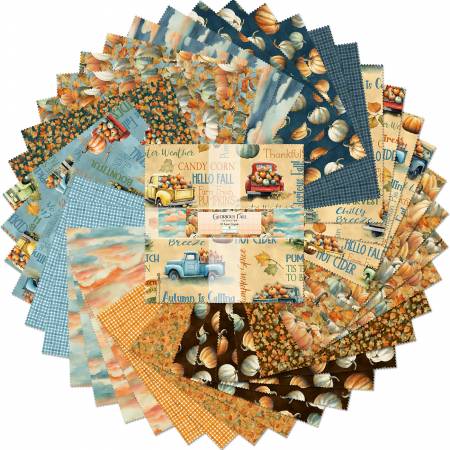 10in Squares Glorious Fall, 42pc