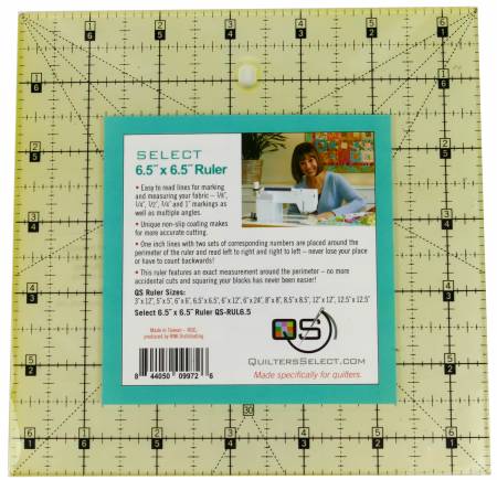Quilters Select Non-Slip Ruler 6-1/2in x 6-1/2in