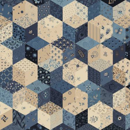 Blue Pam's Stars / Marcus Fabrics