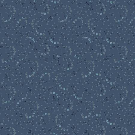 Blue Paint Flower / Marcus Fabric
