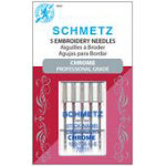 Schmetz Chrome Embroidery 75/11 Carded 5 Pack