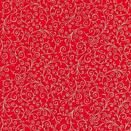 Swirls Scarlet w/Metallic