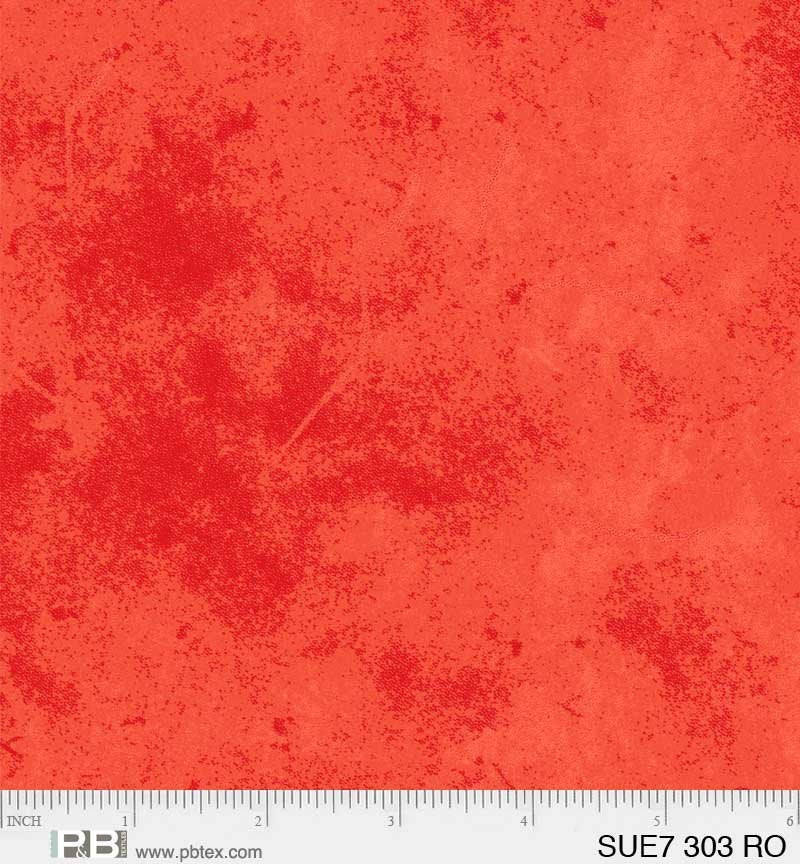 P&B Textiles Red Orange SUE7 303 RO