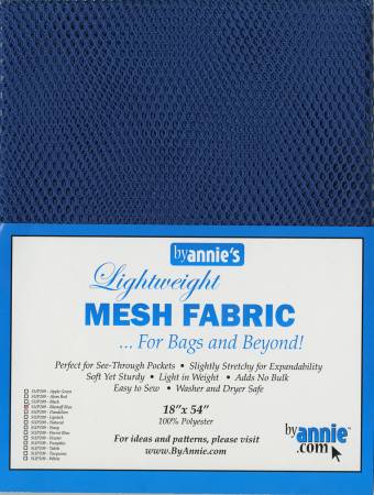 Lightweight Mesh Fabric - Blastoff Blue - 18x54in