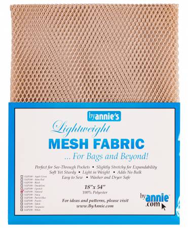 Lightweight Mesh Fabric Natural 18x54in