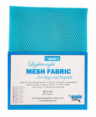 Lightweight Mesh Fabric Parrot Blue 18x54in