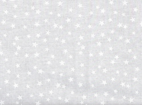 45" LUCKY STARS WHITE ON WHITE
