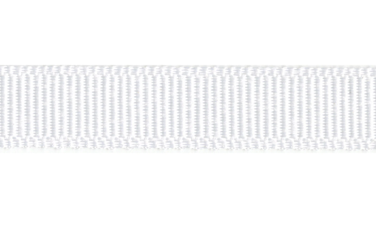 white 3/8th inch ribbon