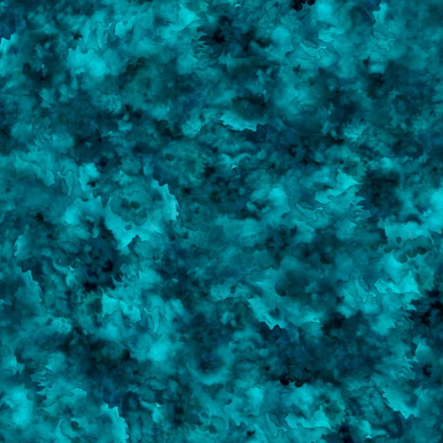 108" Teal Watercolor