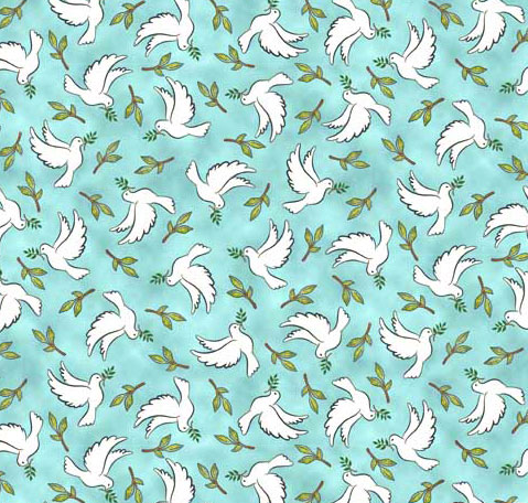 Rejoice Doves Aqua
