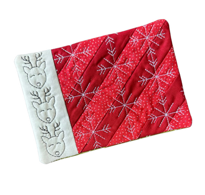 Reindeer Games Quilt and Mug Rug Embroidery