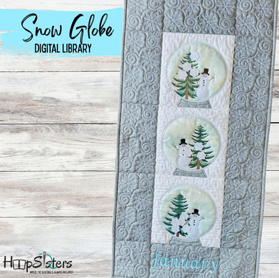 Snow Globe Wall Hanging Embroidery Designs