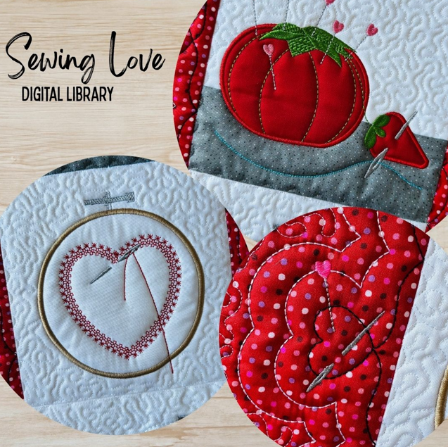 Sewing Love Wall Hanging Embroidery Designs