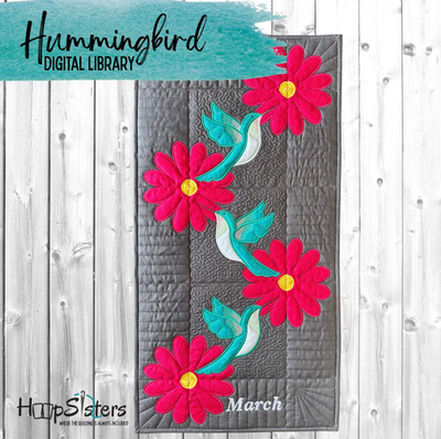 Hummingbird Wall Hanging Embroidery Designs