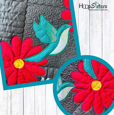 Hummingbird Wall Hanging Embroidery Designs