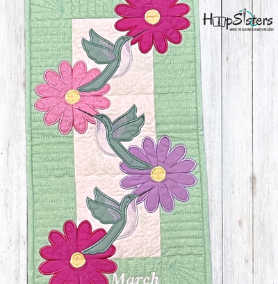 Hummingbird Wall Hanging Embroidery Designs