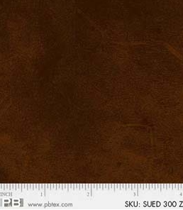 P&B Textiles Brown Suede SUED300Z