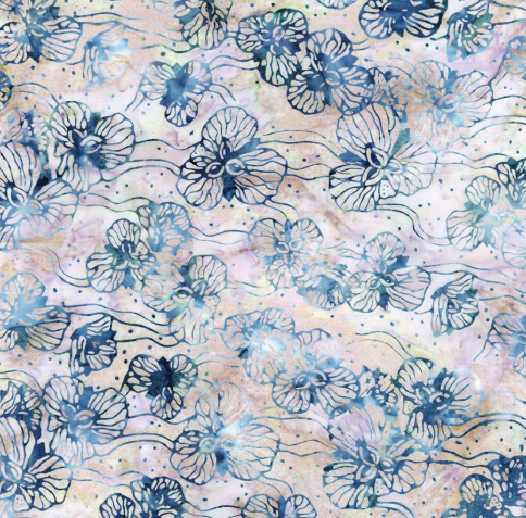 Tropical Flowers Tonga Batik TONGA-B8761 OWL