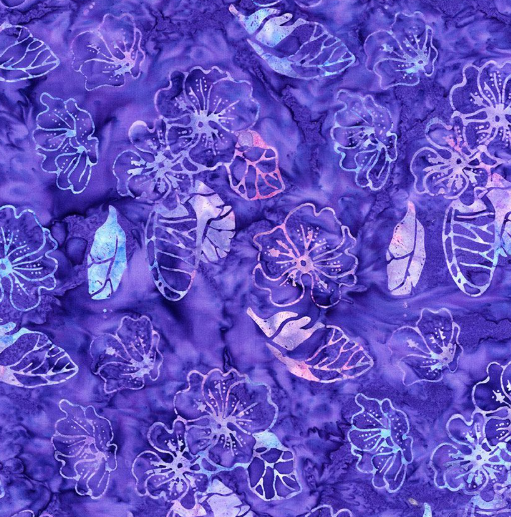 Grape Floral Tonga Batik TONGA-B2537 GRAPE