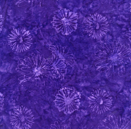 Floating Florals Tonga Batik TONGA-B2474 PURPLE
