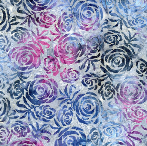 Roses Tonga Batik TONGA-B8382 HEATHER