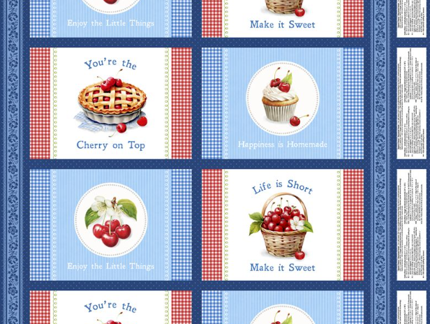 Sweet Cherry Placemat Panel Multi