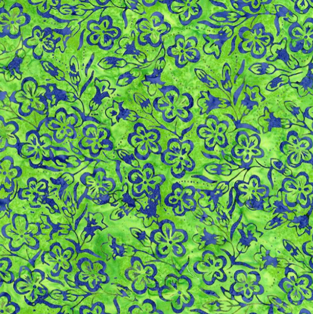 Vintage Blossom Tonga Batik TONGA-B1954 PEACOCK