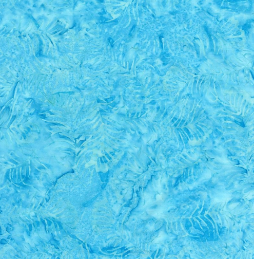 Aqua Leaf Tonga Batik TONGA-B3196 AQUA
