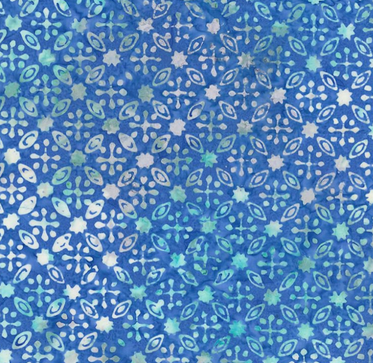 Flower Fence Tonga Batik TONGA-B6829  LARKSPUR