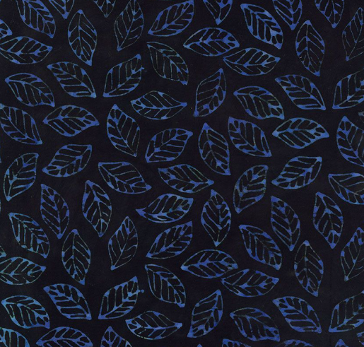 Blue Leaf Tonga Batik TONGA-B2004 IRIS