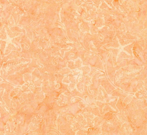 Pretty Floral Tonga Batik TONGA-B3281 PEACH