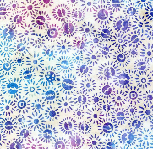 Sun Bursts Tonga Batik TONGA-B3194 CROWN