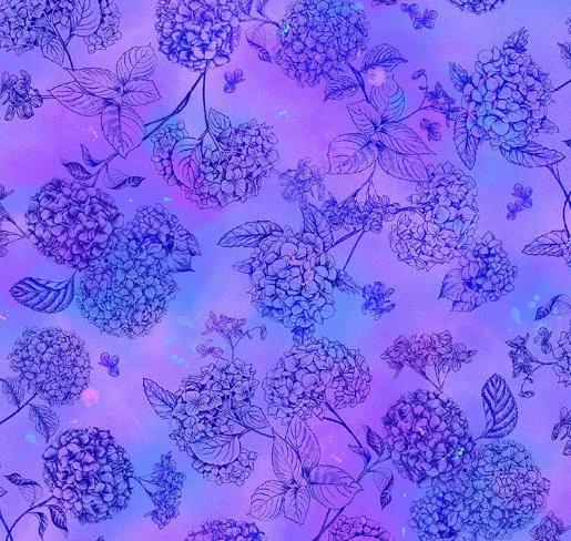 Hydrangea Toile FLORA-CD3386 DREAM