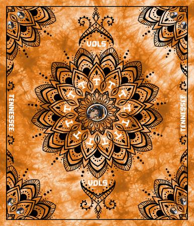 Ncaa-Tennessee Collegiate minky tapestry Finished panel-48inX 56in