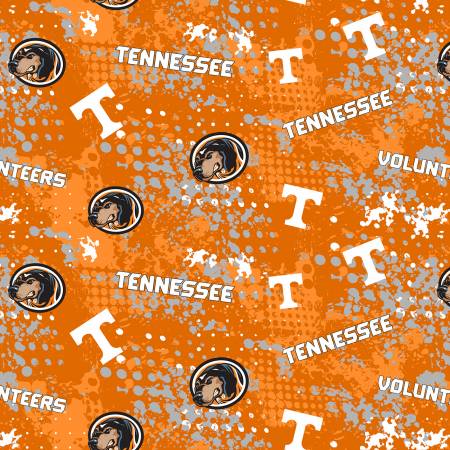 NCAA-Tennessee Splatter Cotton