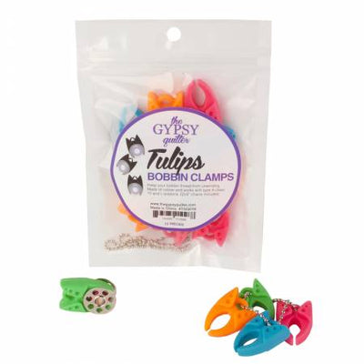 The Gypsy Quilter Tulip Bobbin Clamps 12pc Bag