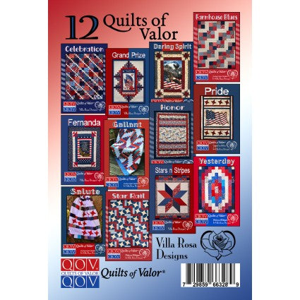 Quilts of Valor 12 Villa Rosa Patterns