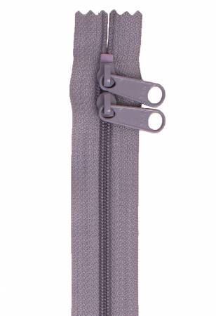 Handbag Zipper 40in Gray-Double-Slide