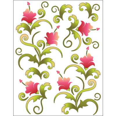 Blossoms-Pink Decorative Decals