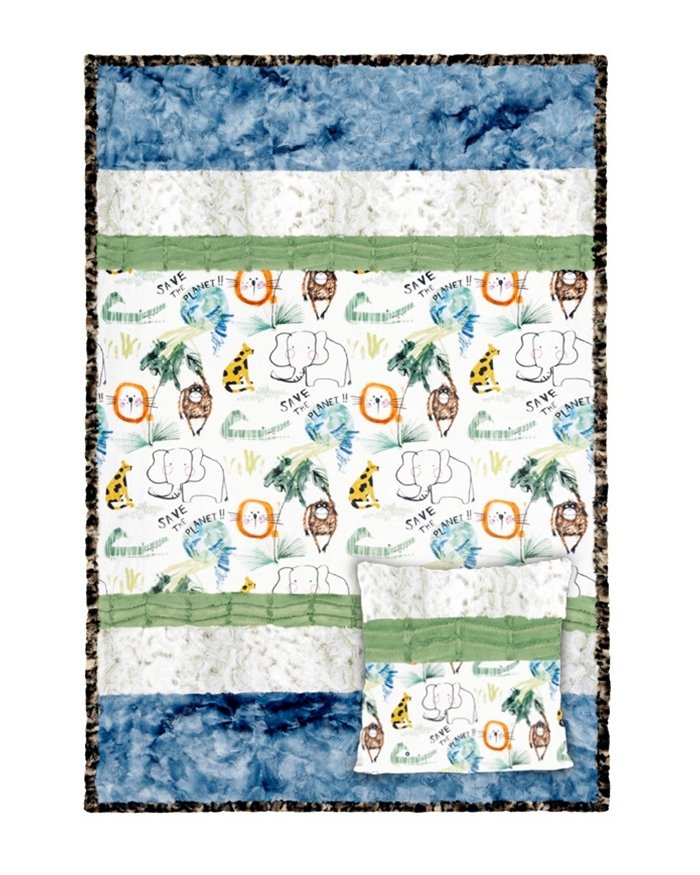 Nurture Nature Picture Perfect Cuddle Kit 38" x 58" Shannon Fabric