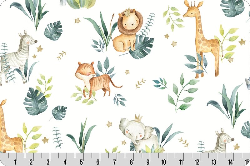 Multi Safari Babies Digital Cuddle Shannon Fabrics