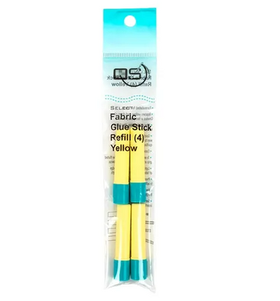 Quilters Select Fabric Glue Stick Refill 4 count; yellow