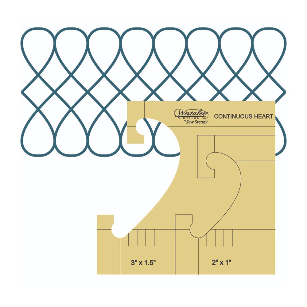 Westalee Continuous Hearts Border2"x1" & 3"x1.5" WT-CHB-HS