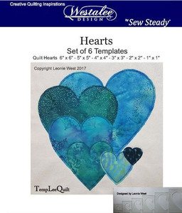 Westalee Hearts set of 66"x6",5"x5",4"x4",3"x3",2"x2",1"x1" WT-WHRT-6PC-HS