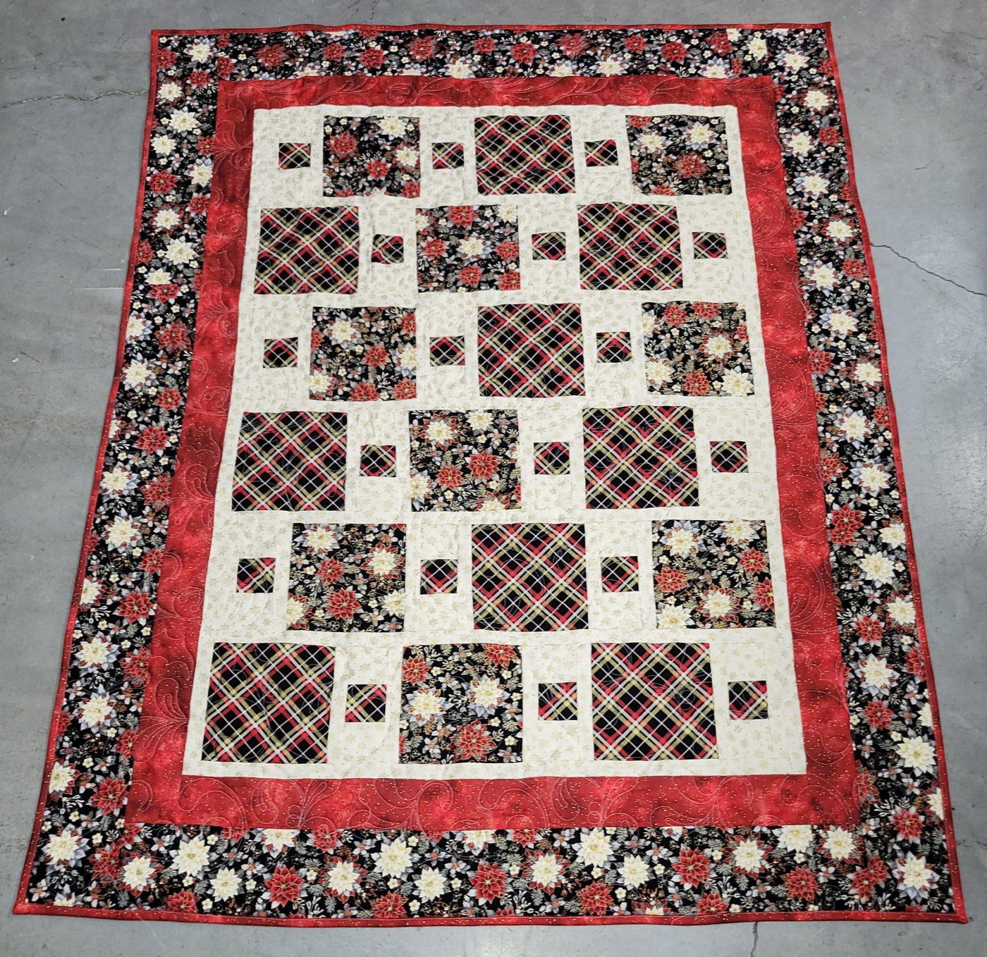 Holiday Tidings Dash Quilt Kit 53"x67"